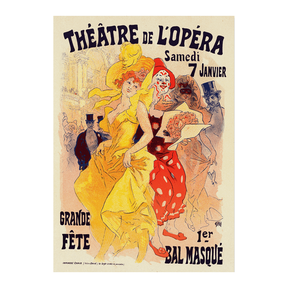 Jules Chéret: "Bals De L’opéra En 1899" (1899)
