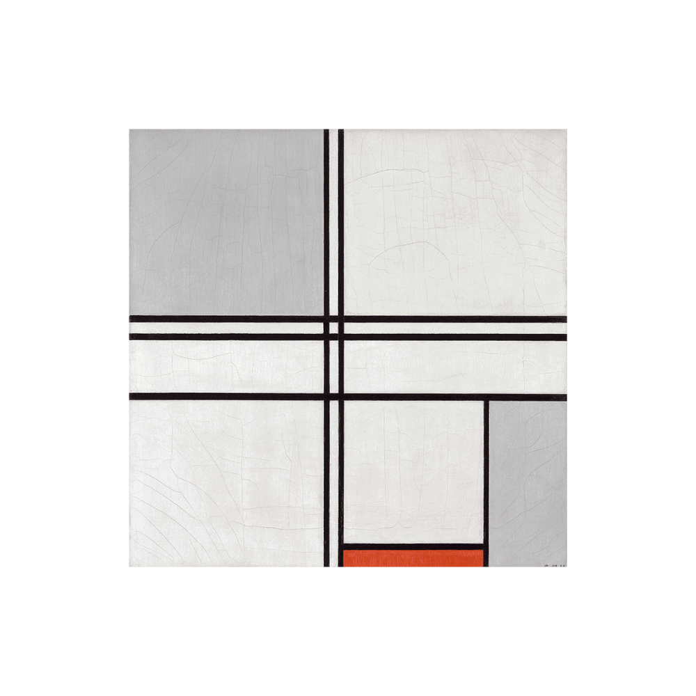 Piet Mondrian: "Composition (No. 1) Gray Red" (1935)