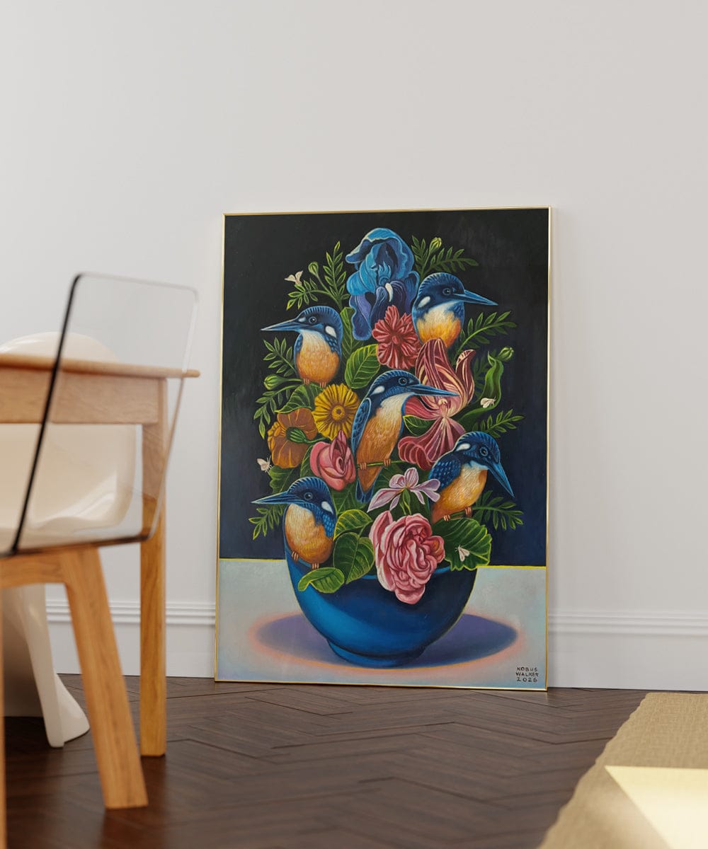 Flowers And Kingfishers