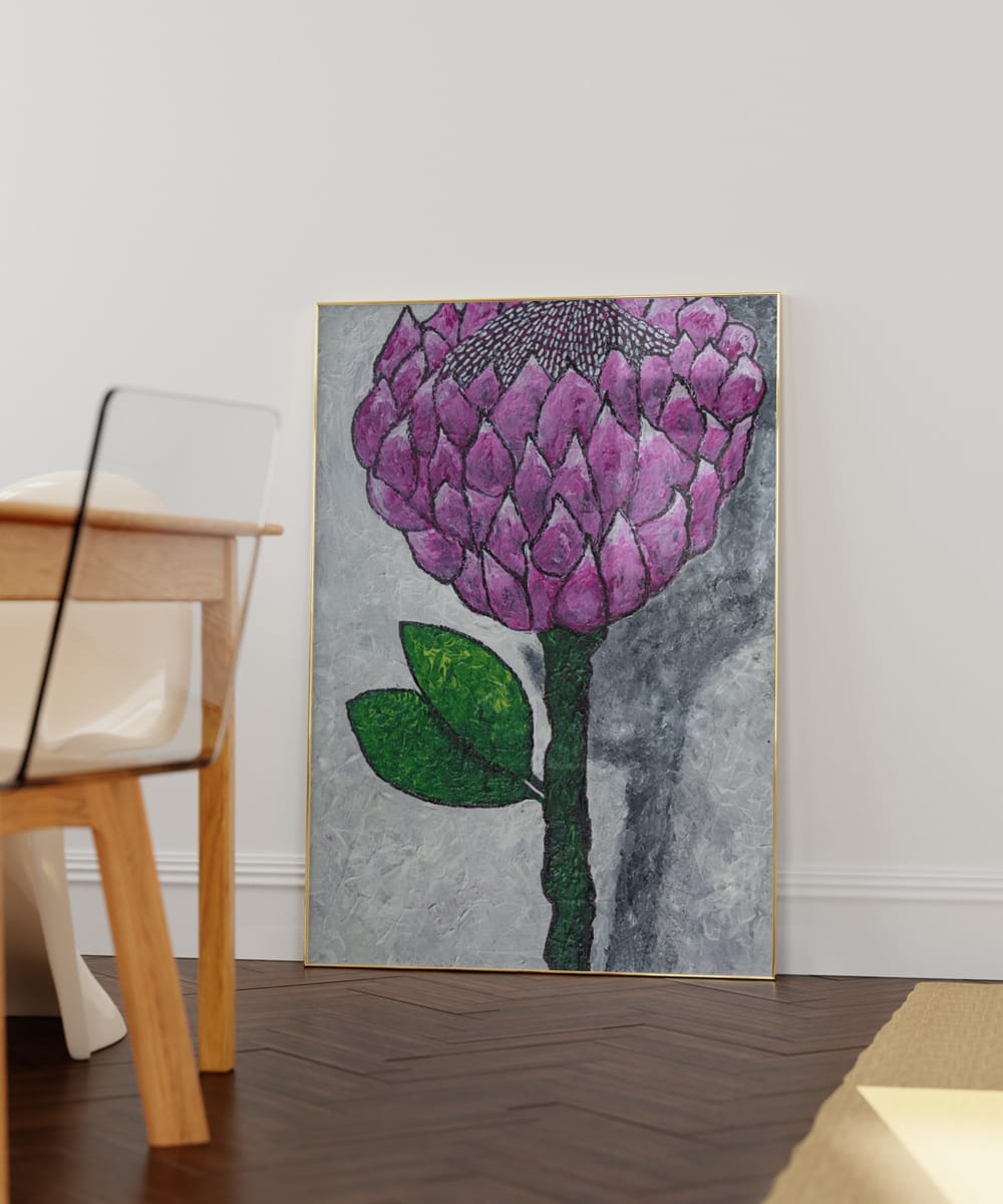 Protea With Shadow