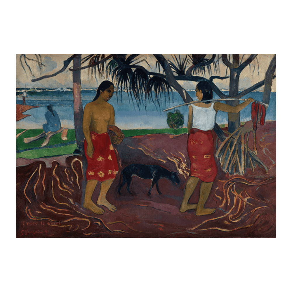 Paul Gauguin: "I Raro te Oviri (Under the Pandanus)" (1891)