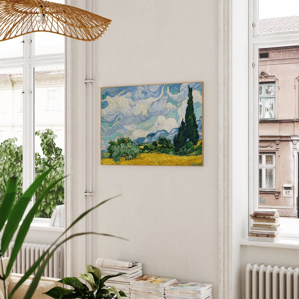 Van Gogh 1889: "Wheat Field with Cypresses"