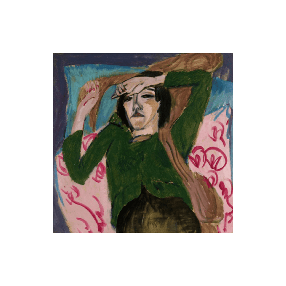 Ernst Ludwig Kirchner: "Woman in a Green Jacket" (1913)