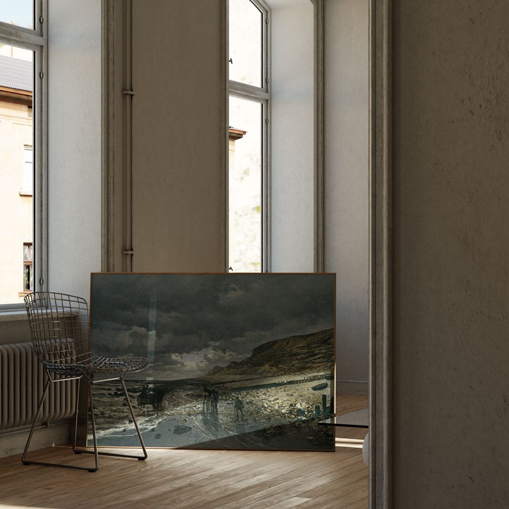 Monet: "La Pointe de la Hève at Low Tide" (1865)