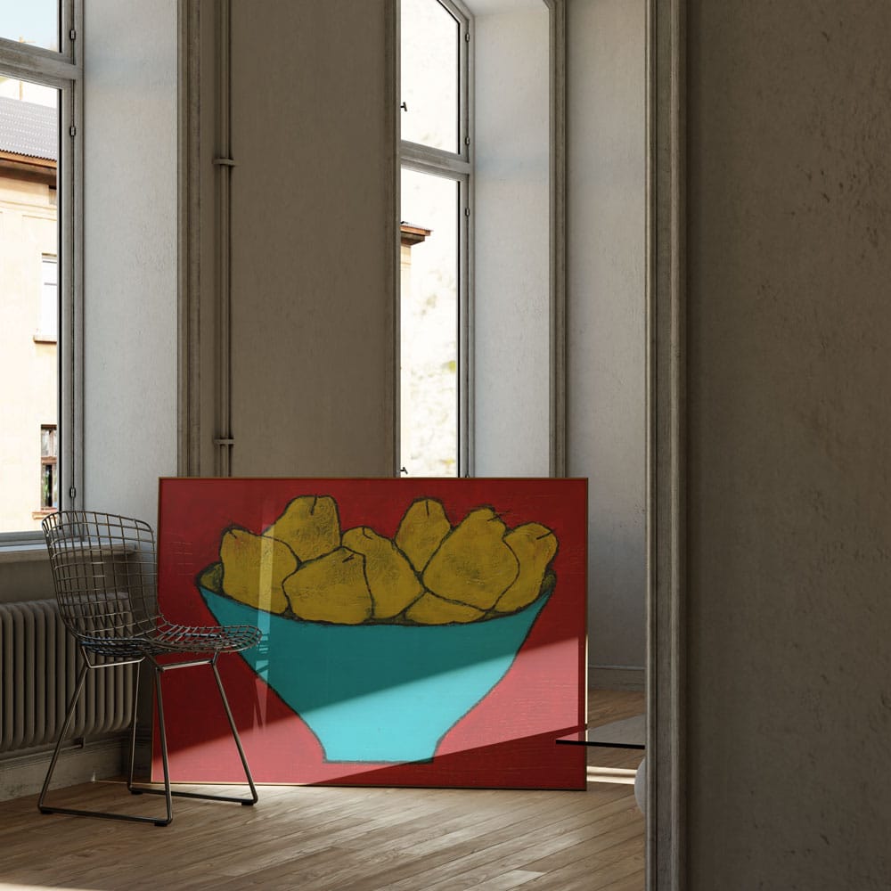 Pears In Turquoise