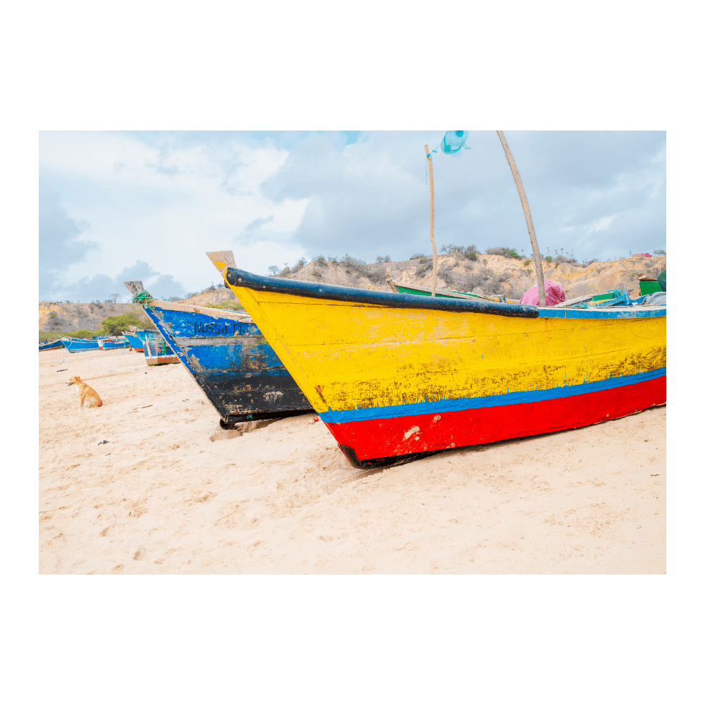Yellow And Blue Boat