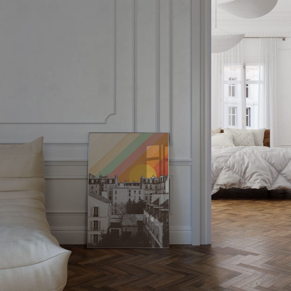 Rainbow Sky Above Paris