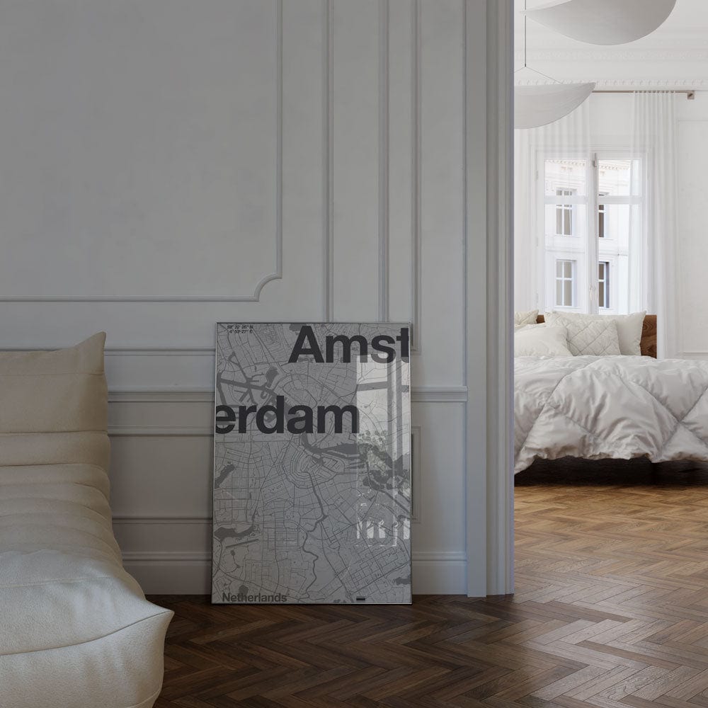 Amsterdam Minimalist Map