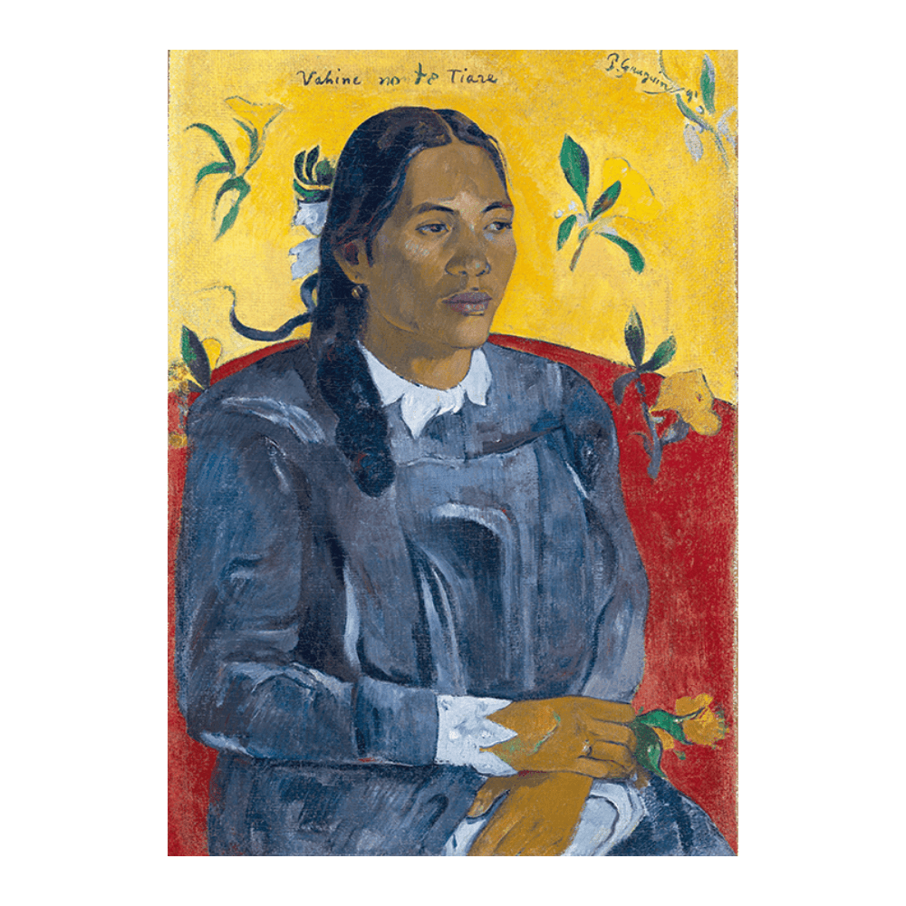 Paul Gauguin: "Tahitian Woman with a Flower"