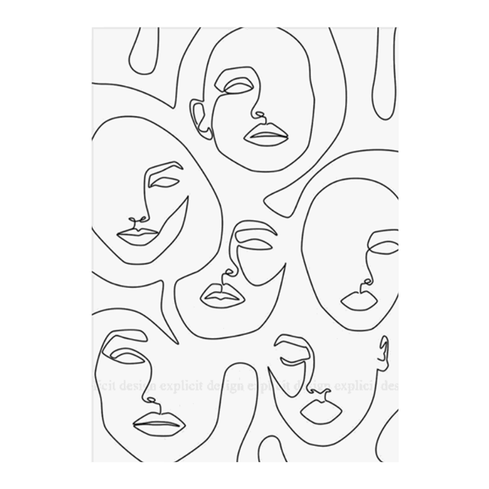 Sea of People Line Drawing III