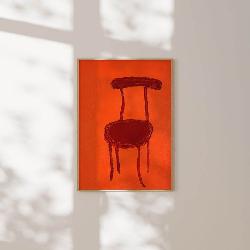 Chair On Orange