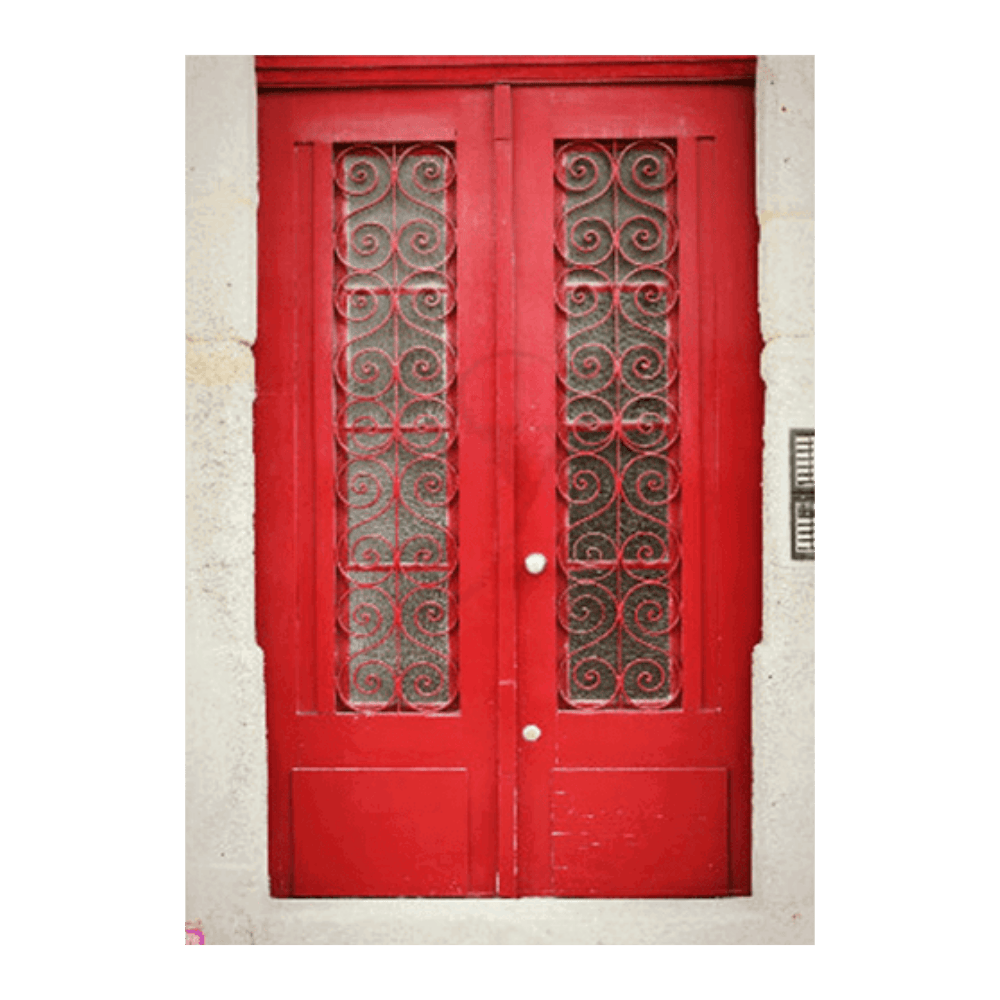 Red Ornate Door
