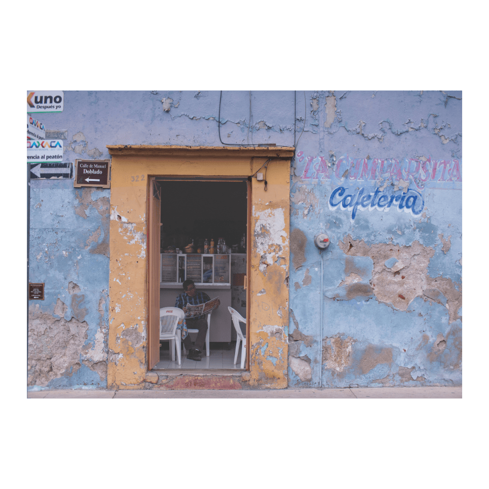 A Cafe In Oaxaca City, Mexico