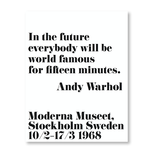 Andy Warhol Quote II - Jasper & Jute