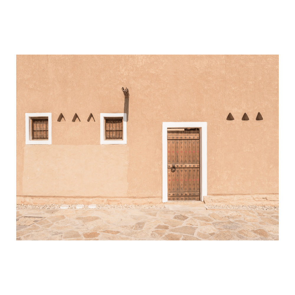 Arabian Door With Two Windows