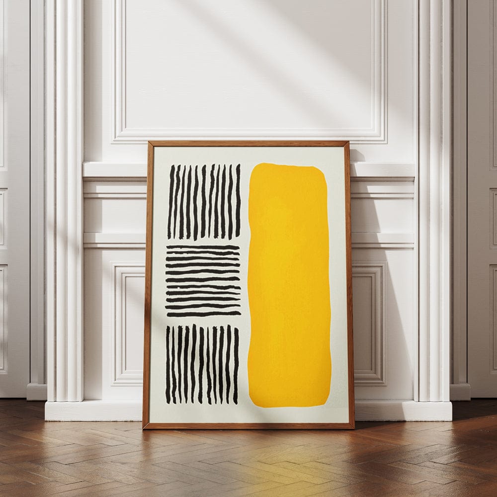 Black & Yellow Strokes