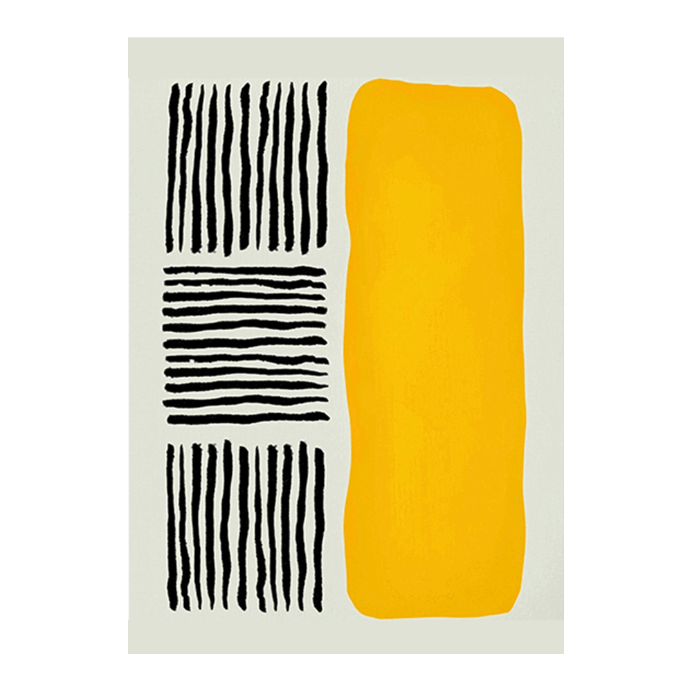 Black & Yellow Strokes