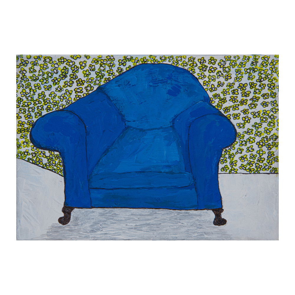 Blue Velvet Chair