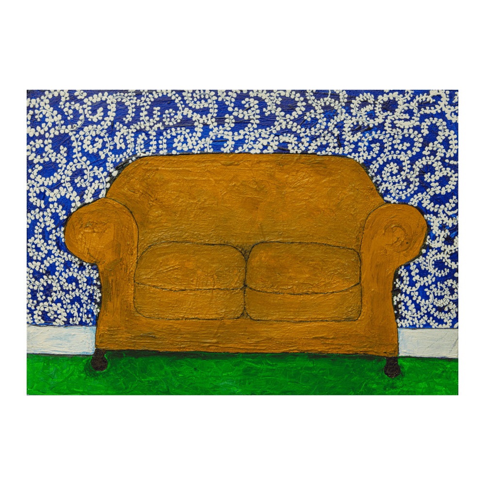 Couch With Wallpaper