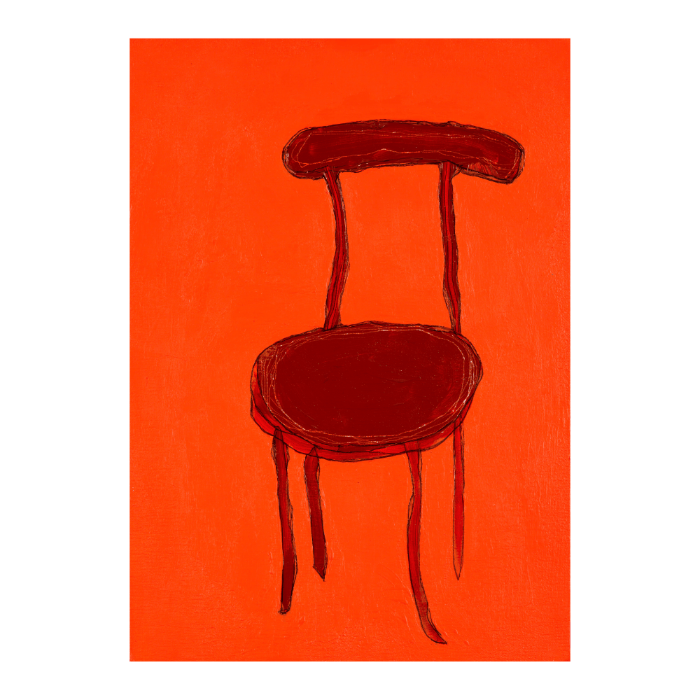 Chair On Orange