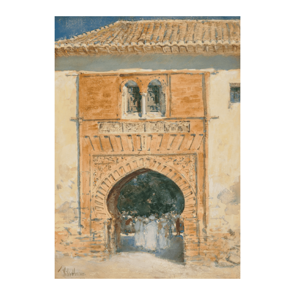 Childe Hassam - Gate Of The Alhambra (1883)