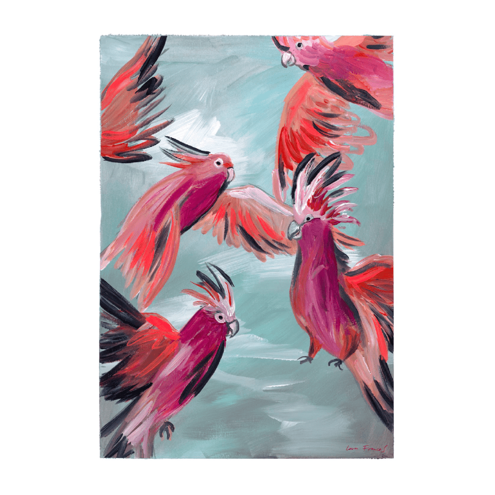 Cockatoos In Flight