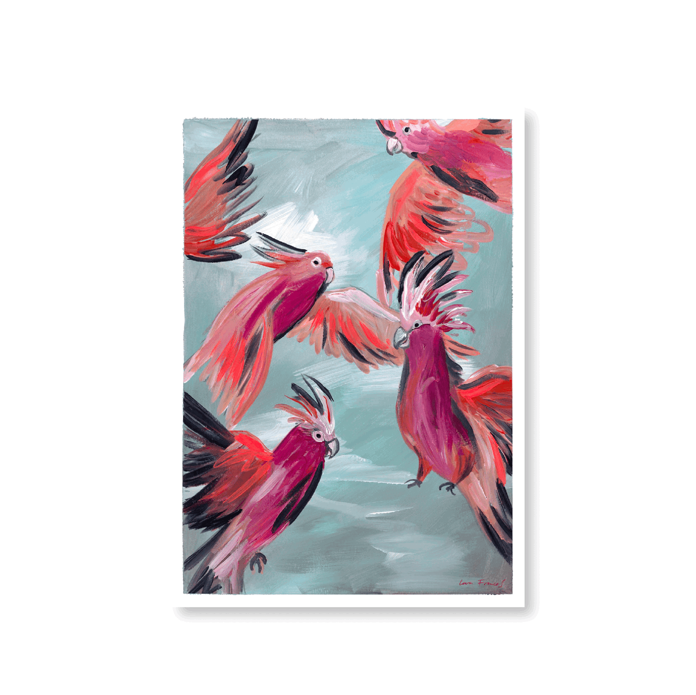 Cockatoos In Flight | Original - Jasper & Jute