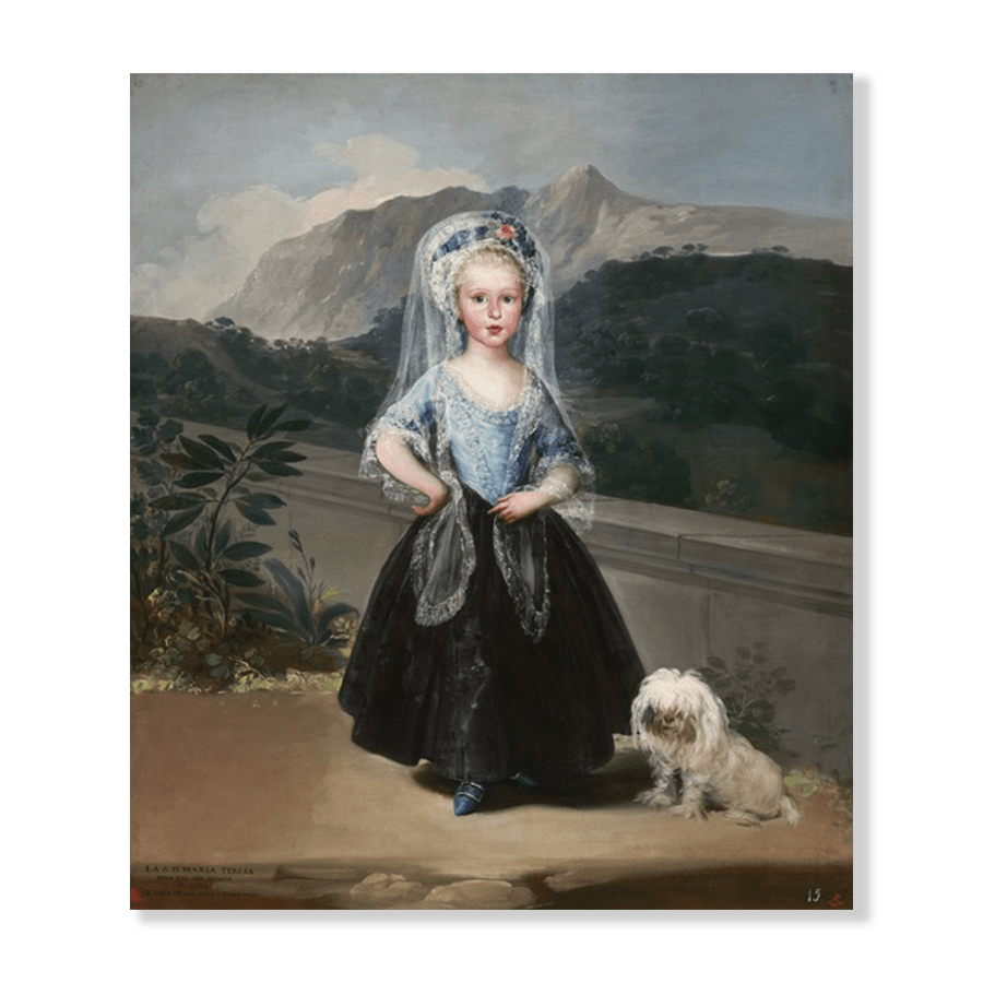 De Goya: "María Teresa de Borbón y Vallabriga, later Condesa de Chinchón" (1783)
