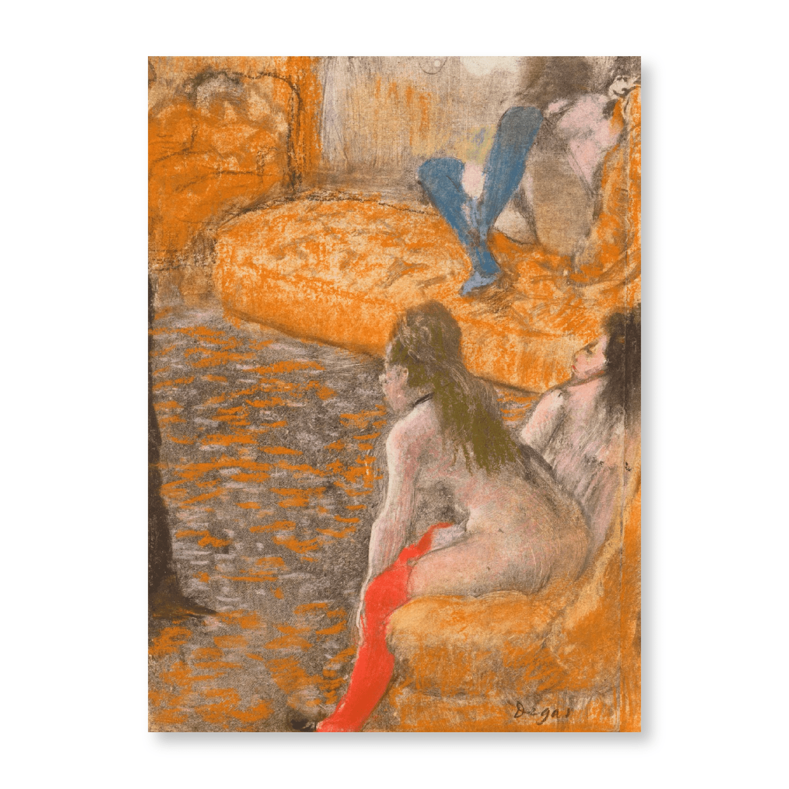 ‍Edgar Degas - Attente d'un Client (1879) (100% off)