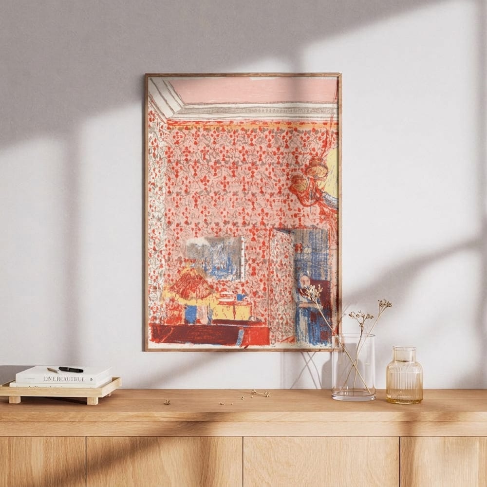 Édouard Vuillard - Interieur Aux Tentures Roses I