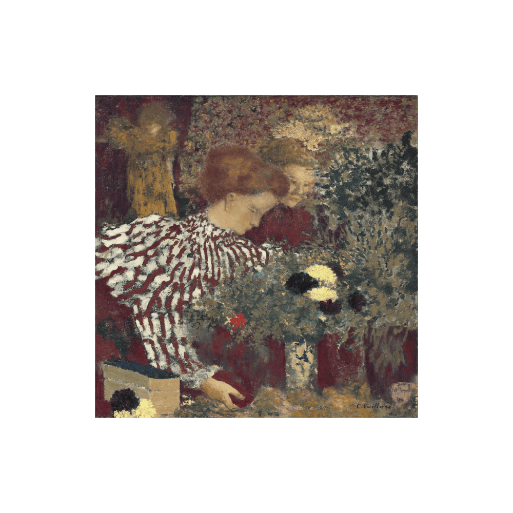 Édouard Vuillard - Woman in a Stripped Dress (1895)