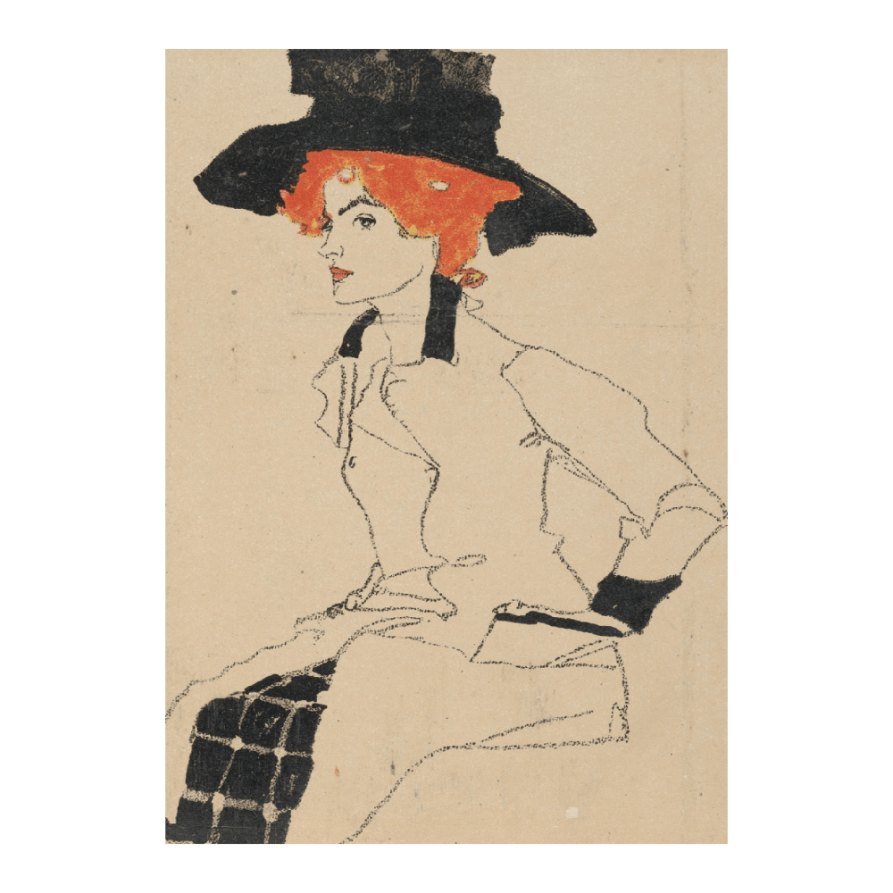 Egon Schiele - Portrait Of A Woman (1910)