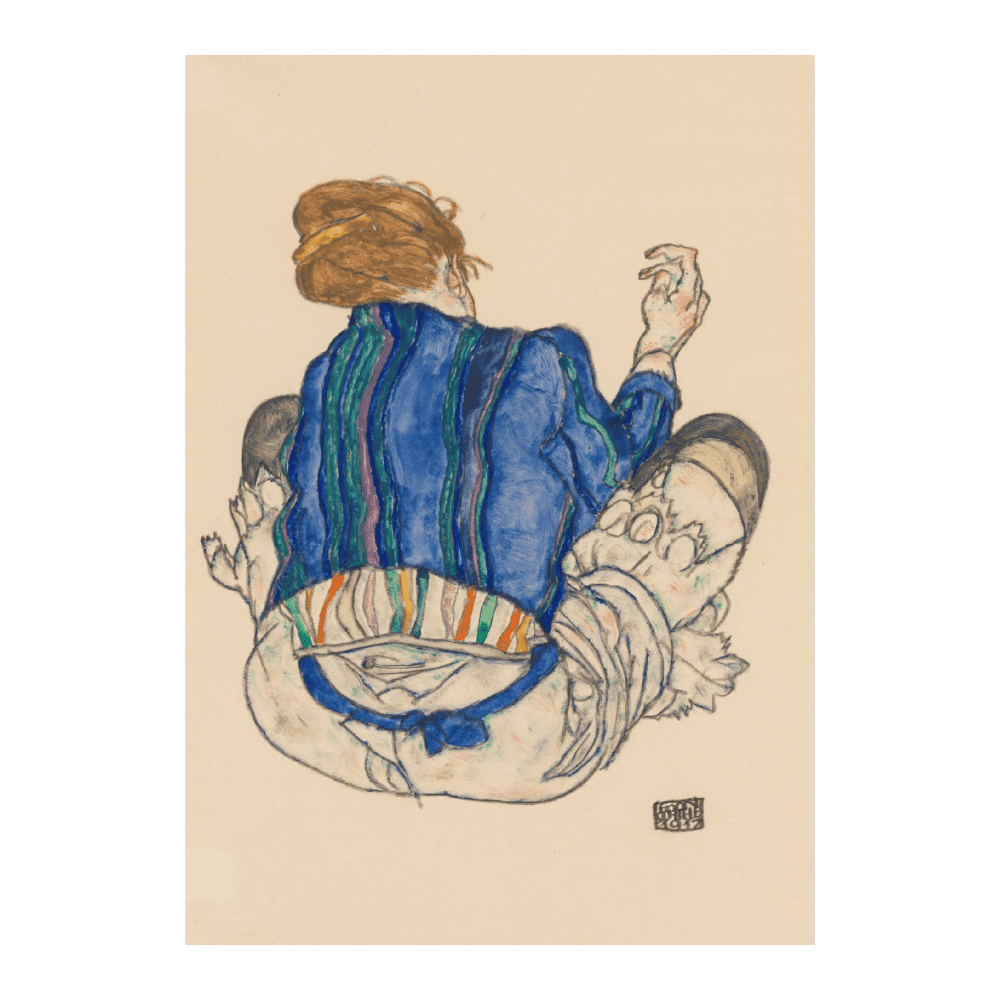 Egon Schiele - Seated Woman Back View (1917)