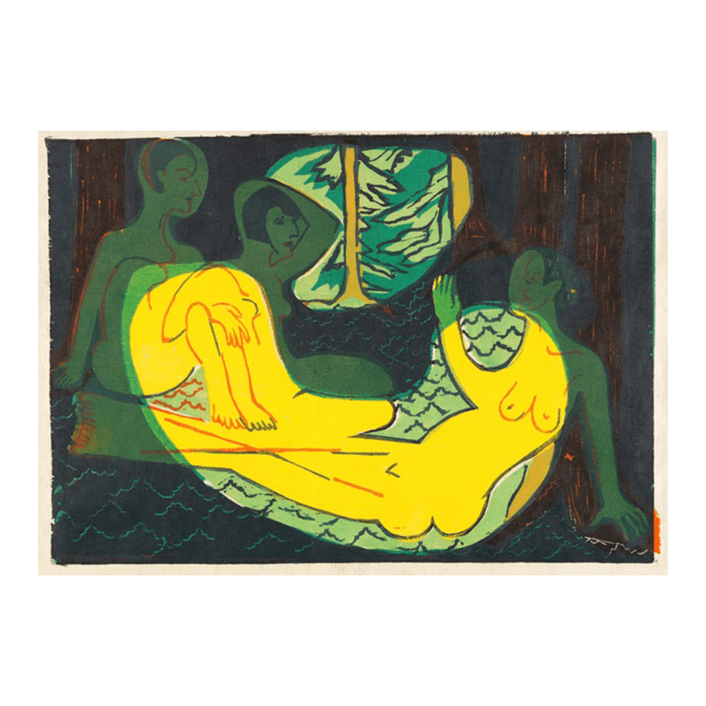 Ernst Ludwig Kirchner: "Drei Akte im Walde" (1933)