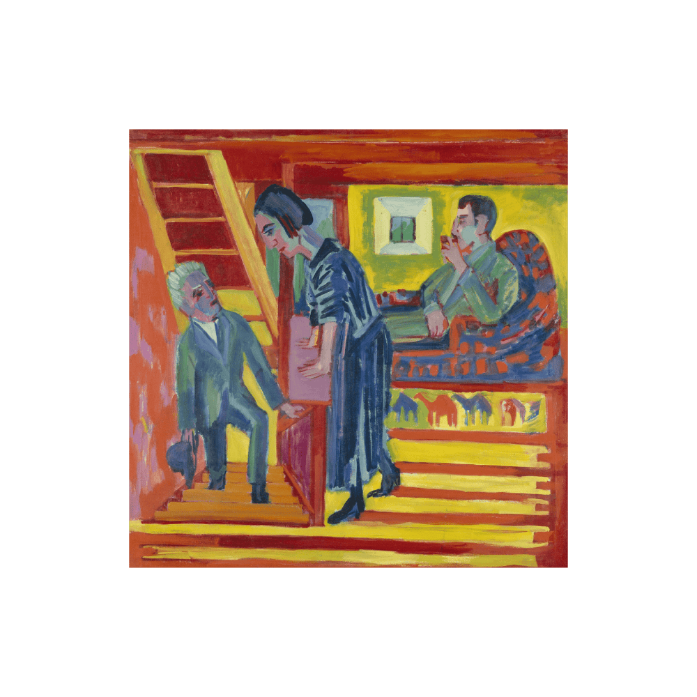 Ernst Ludwig Kirchner - The Visit (1922)