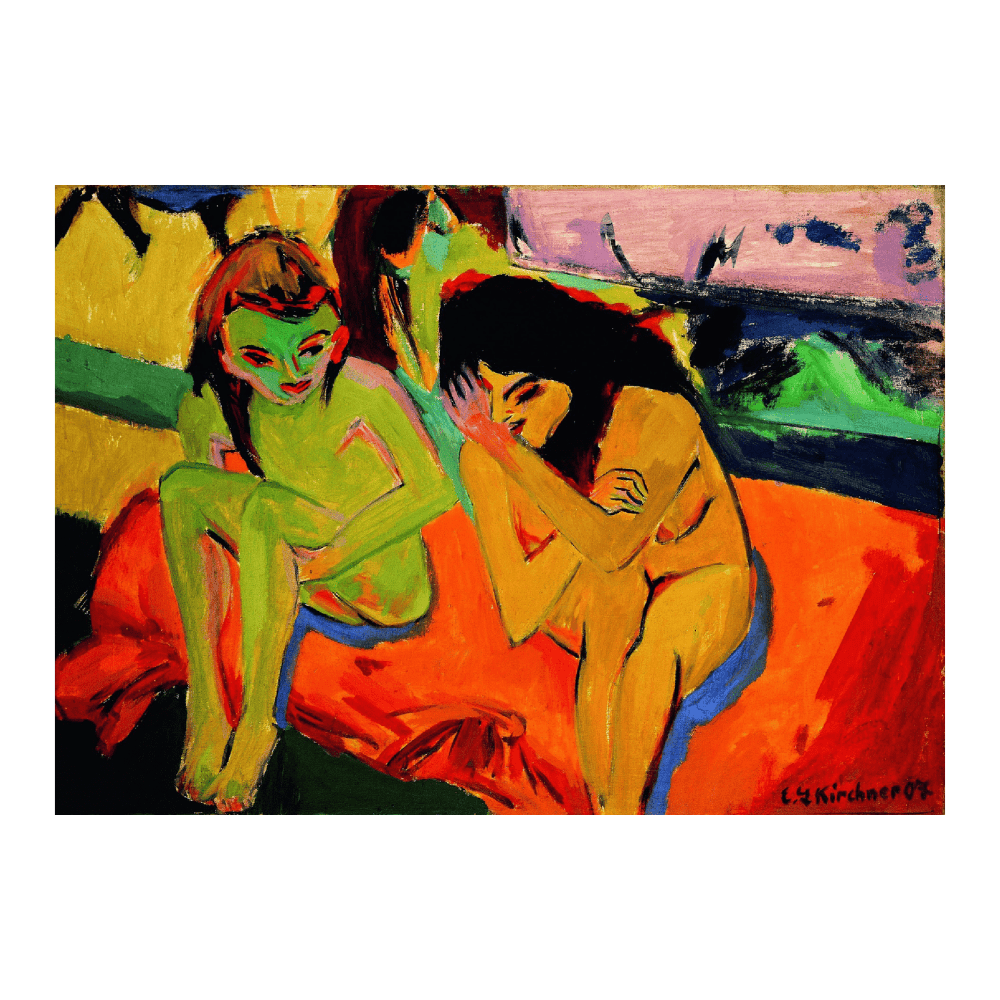Ernst Ludwig Kirchner - Two Girls (1910)