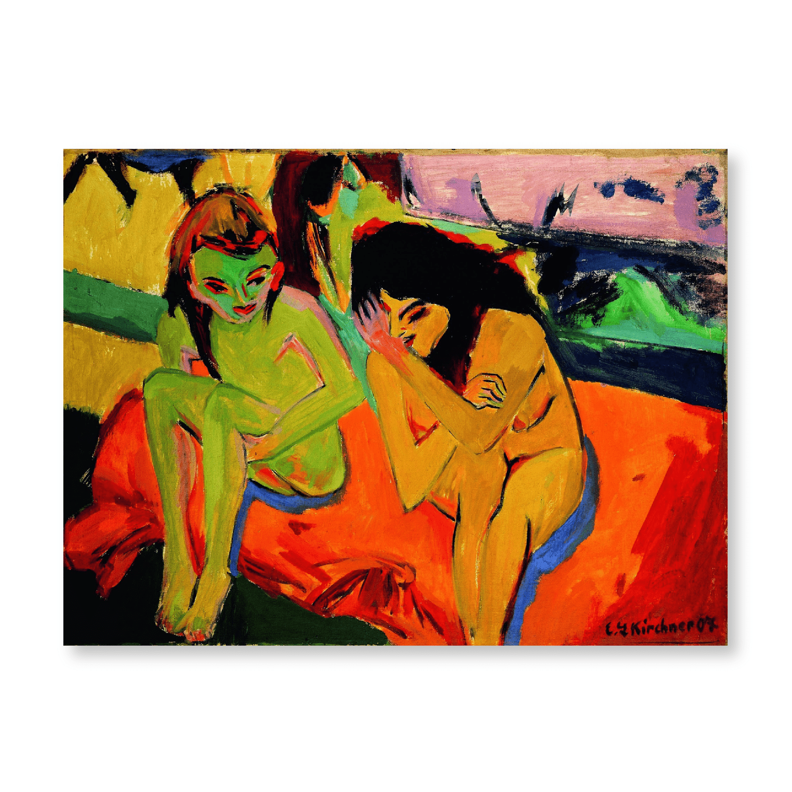 Ernst Ludwig Kirchner - Two Girls (1910) - Jasper & Jute