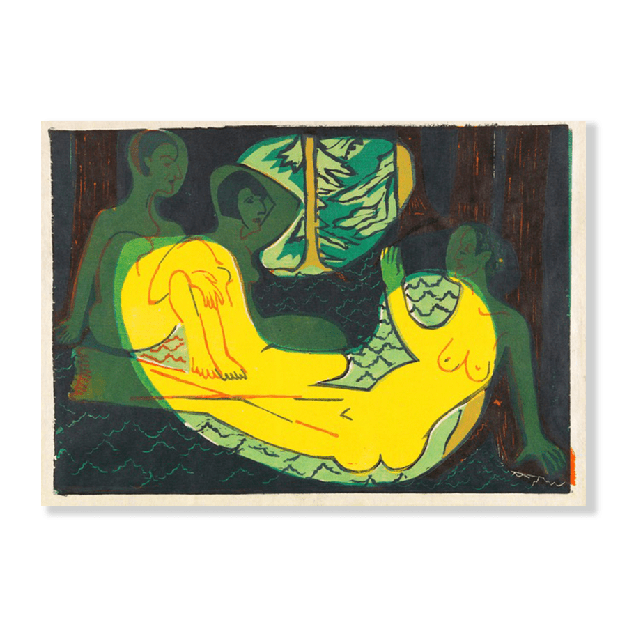 Ernst Ludwig Kirchner: "Drei Akte im Walde" (1933) - Jasper & Jute