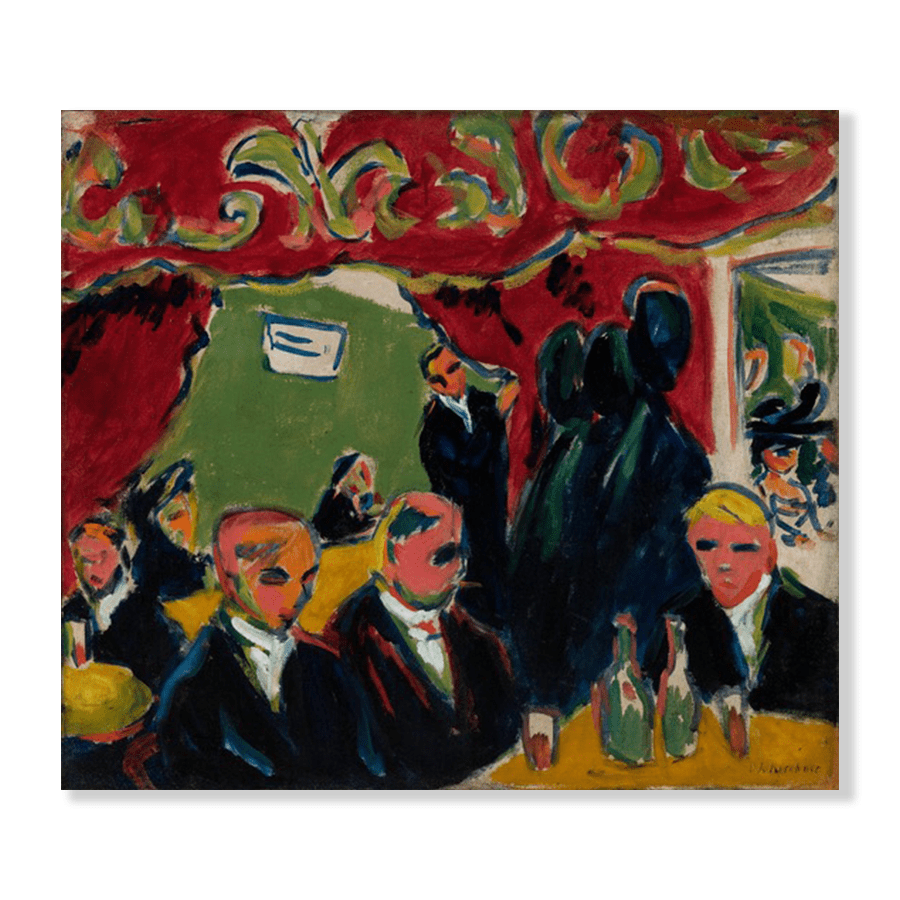 Ernst Ludwig Kirchner: "Tavern" (c.1909) - Jasper & Jute