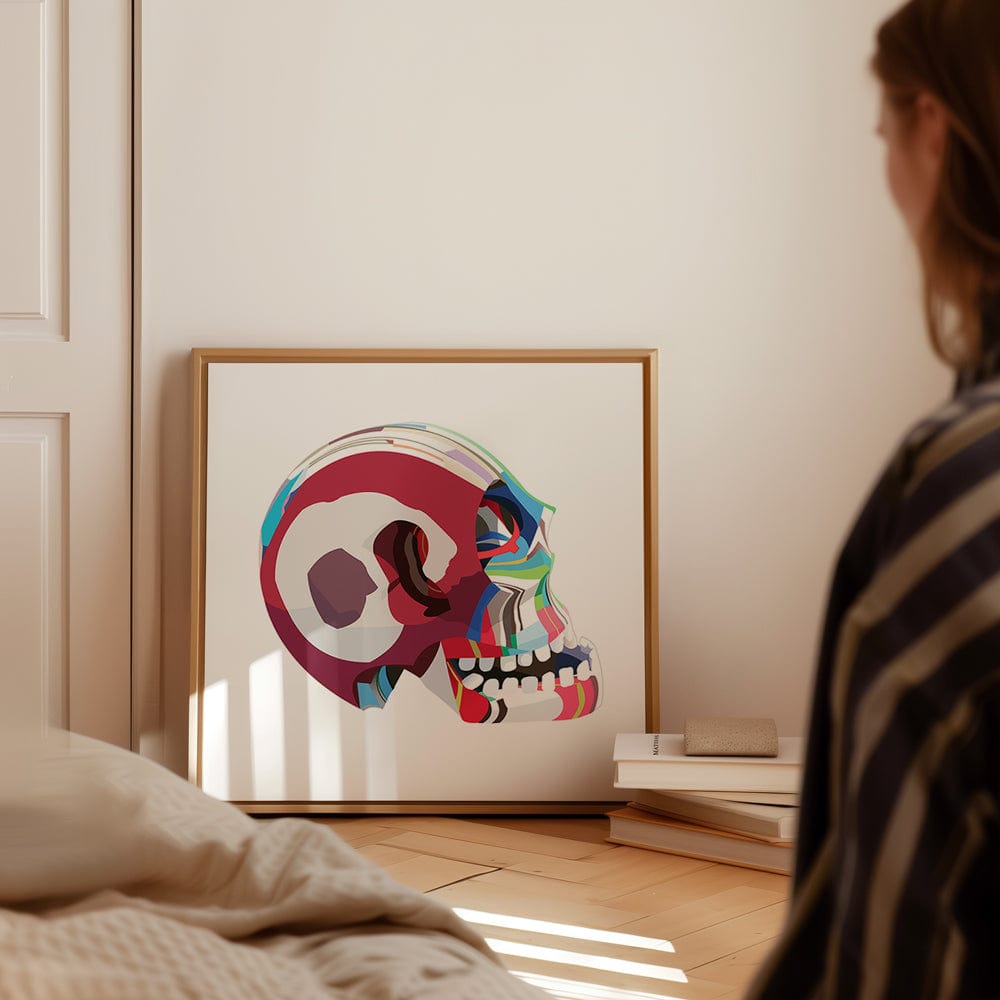 FLIP FLOP SKULL IN RED