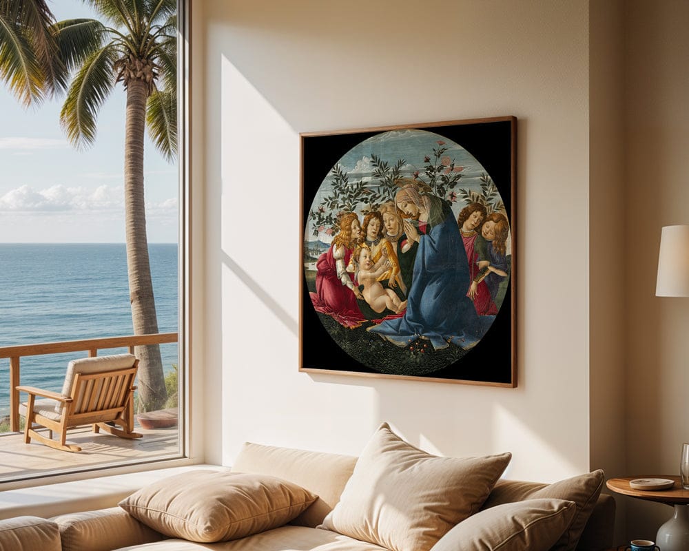 Sandro Botticelli: "Madonna Adoring the Child with Five Angels"