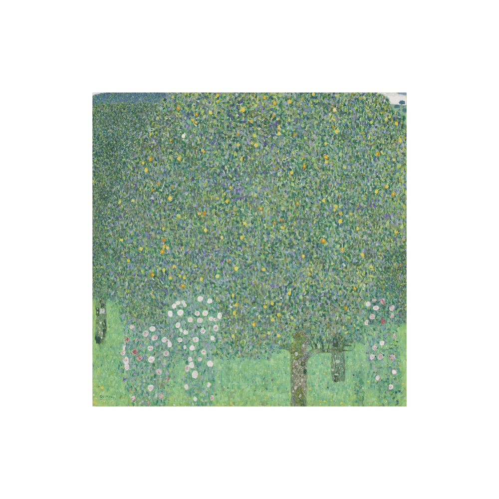 Gustav Klimt: "Rosebushes under the Trees"