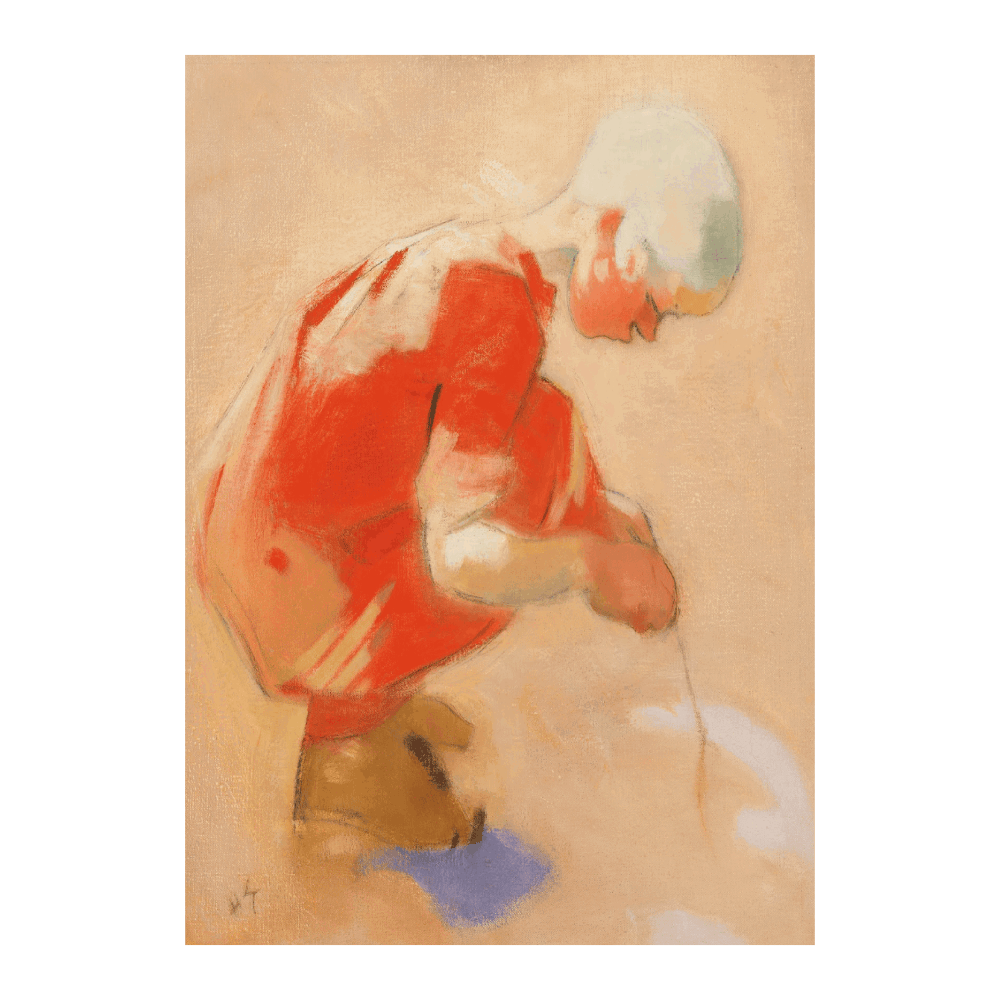 Helene Schjerfbeck - Girl On The Sand (1912)
