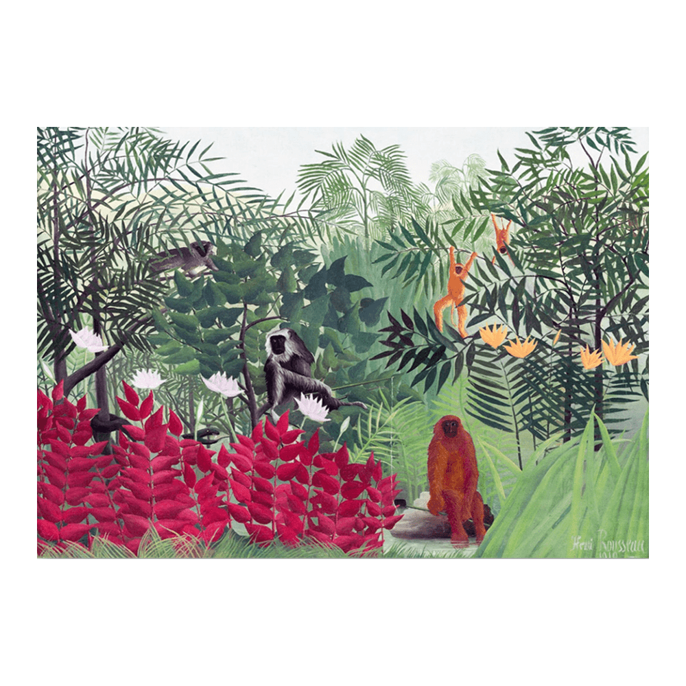 Henri Rousseau: "Tropical Forest with Monkeys"