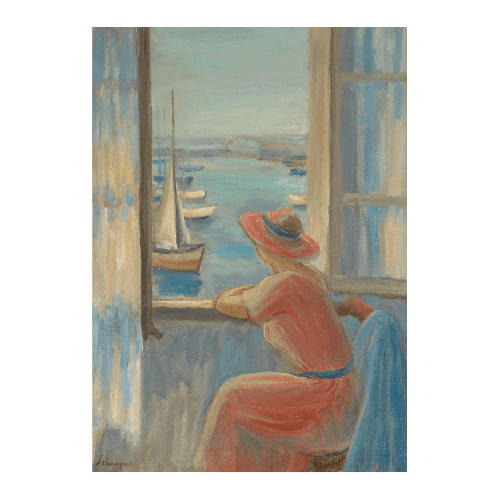 Henri Lebasque - Devant La Fenêtre (1919)
