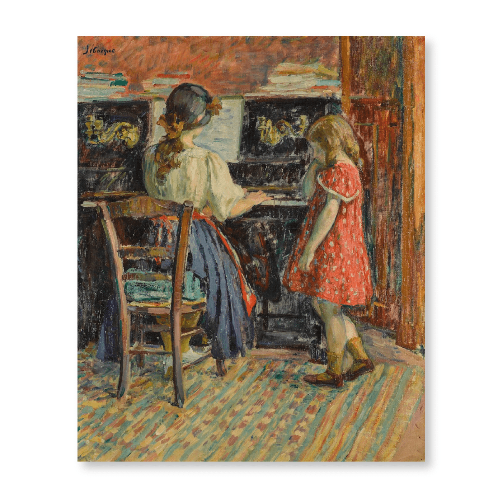 Henri Lebasque - La Leçon De Piano - Jasper & Jute