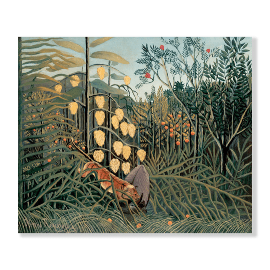 Henri Rousseau: "In a Tropical Forest" - Jasper & Jute