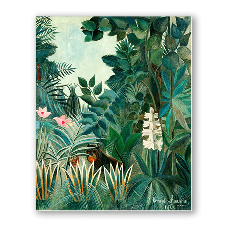 Henri Rousseau: "The Equatorial Jungle" - Jasper & Jute