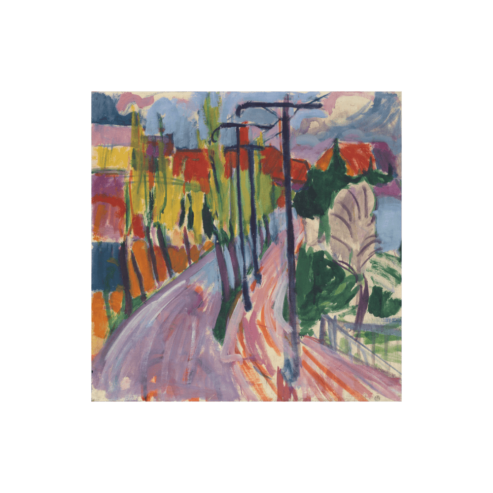 Hermann Scherer - Road With Trees (1927)