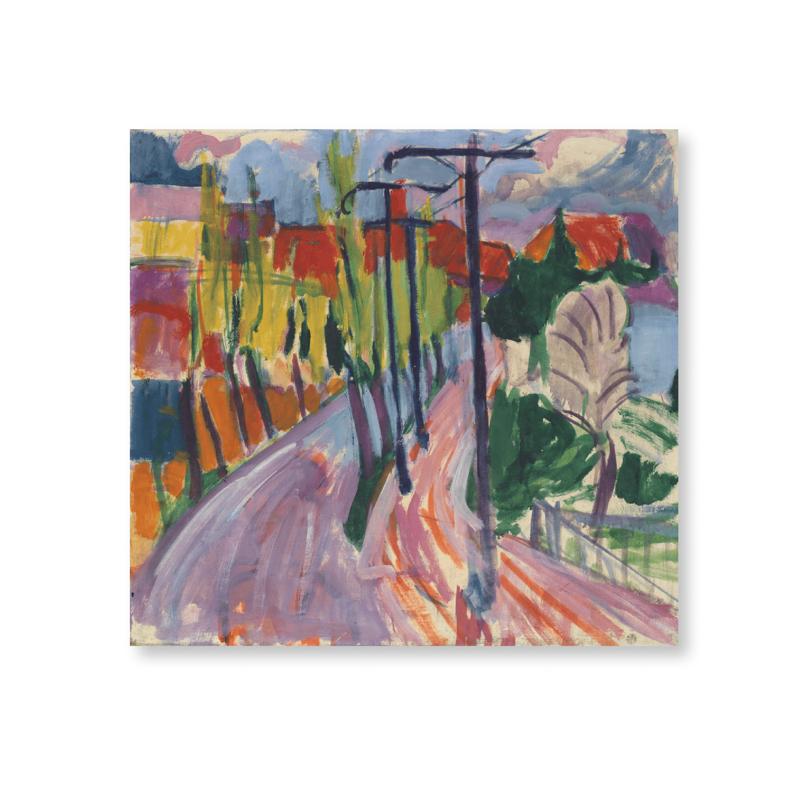Hermann Scherer - Road With Trees (1927) - Jasper & Jute